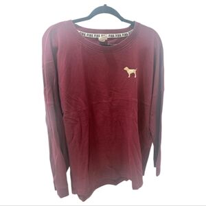 PINK Victoria's Secret Maroon Sweatshirt GUC